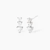 Mabina - Orecchini in argento con zirconi cuore Lovely