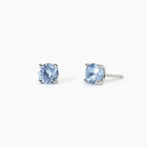 Mabina - Orecchini in argento con acquamarina sintetica SHINY