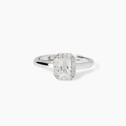 Mabina - Anello con zircone taglio ottagonale COOL OR RÉTRO?