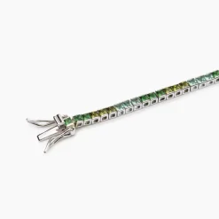 Mabina - Bracciale tennis con zirconi multicolor verdi TENNIS CLUB