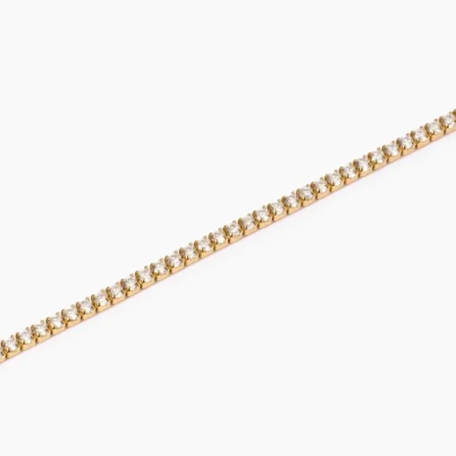Mabina Bracciale tennis placcato oro con zirconi MINI TENNIS