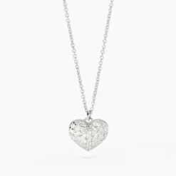 Mabina - Collana con cuore in zirconi GESTO D'AMORE