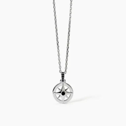 Mabina - Collana in argento con rosa dei venti JOURNEY