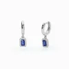 Mabina - Orecchini in argento a cerchio con zaffiri sintetici COOL OR RÉTRO?