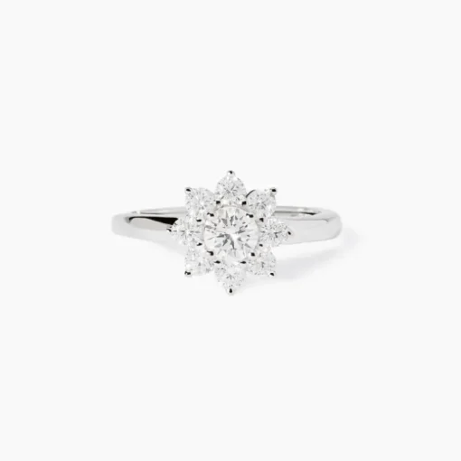 Mabina - Anello con fiore in zirconi EDEN