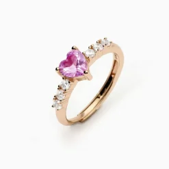 Mabina - Anello donna con tormalina sintetica e zirconi