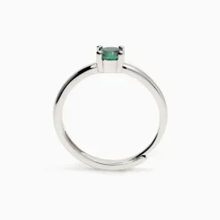 Mabina - Anello donna in argento con smeraldo sintetico