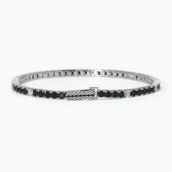 Mabina Bracciale tennis bianco e nero TENNIS CLUB