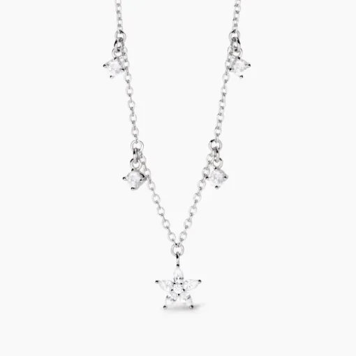 Mabina - Collana Girocollo in argento con ciondolo fiore INCANTESIMO