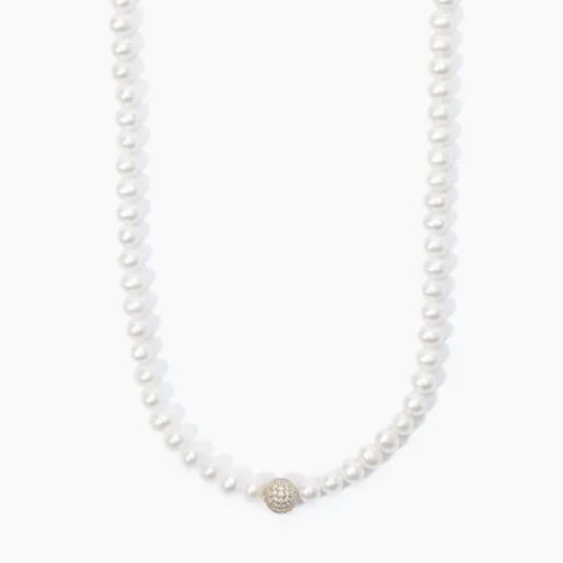 Mabina - Collana Girocollo dorato con perle MAMMA MIA