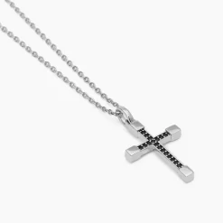 Mabina - Collana in argento con croce zirconi MYSTICAL