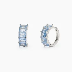 Mabina - Orecchini in argento con acquamarina sintetica
