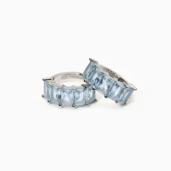 Mabina - Orecchini in argento con acquamarina sintetica