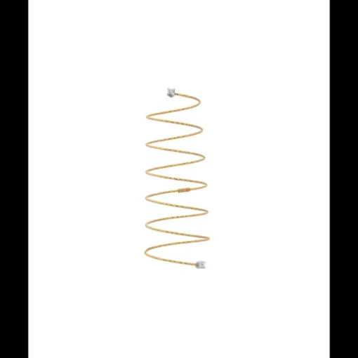 Magic Wire - Anello spirale giallo diamanti SILENZIO