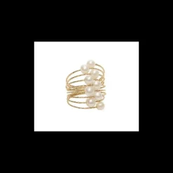Magic Wire - MAGICO anello perle bianche