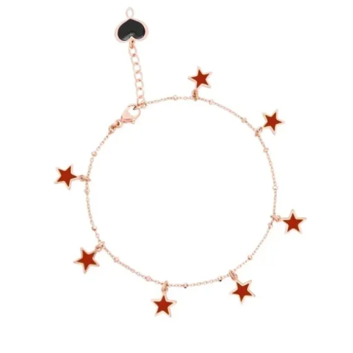 MAMAN ET SOPHIE - BRACCIALE CON STELLE BORDEAUX
