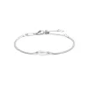 Marlù Bracciale catena snake con perla ovale centrale