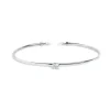 Marlù Bracciale rigido con zircone 5,25mm centrale e zirconi alle estremità