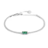Marlù Bracciale catena snake con zircone baguette