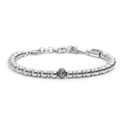 Marlù Bracciale sfere ematite 6mm