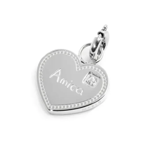 Marlù Charm cuore amica con zircone