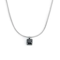 Marlù Collana con zircone nero quadrato