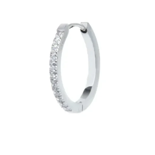 Marlù Orecchino a cerchio 2cm con zirconi