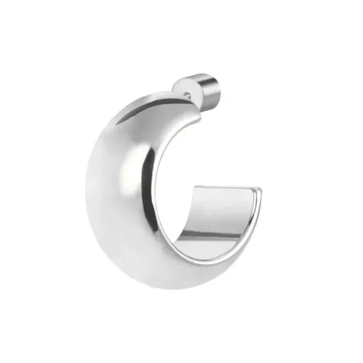 Marlù Orecchino a lobo a cerchietto 1,8cm con chiusura perla