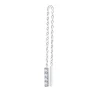 Marlù Orecchino pendente catena cutting cross e pendente con zirconi