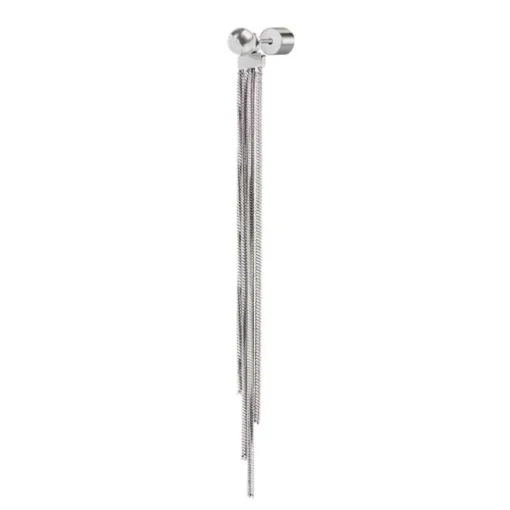 Marlù Orecchino pendente con catene snake quadrate