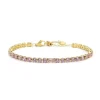 Marlù - Bracciale tennis 4mm con zircone centrale