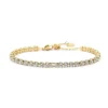 Marlù - Bracciale tennis 4mm con zircone centrale