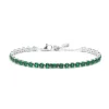 Marlù - Bracciale tennis 4mm con zircone centrale