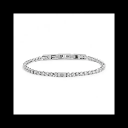 Marlù - BRACCIALE TENNIS ZIRCONI BIANCHI 3MM ACCIAIO