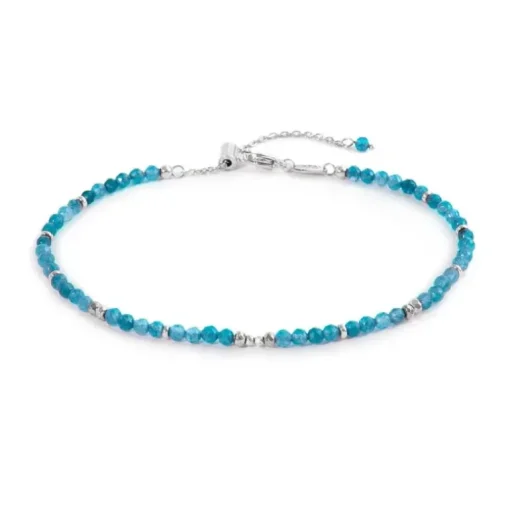 Marlù - Cavigliera con agata colorata ed ematite