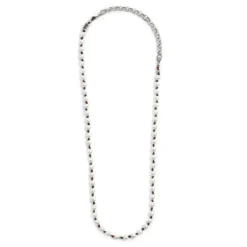 Marlù - Collana cordino marrone con perle