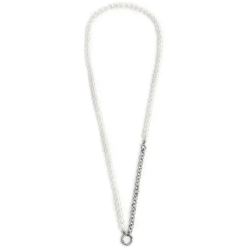 Marlù - Collana perle con catena a sfere