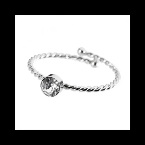 Marlù ANELLO SOLITARIO SWAROVSKY 4MM BIANCO