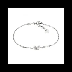 Marlù Bracciale Acciaio Farfalla Con Strass