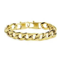 Marlù- Bracciale Catena Grumetta Pvd Oro