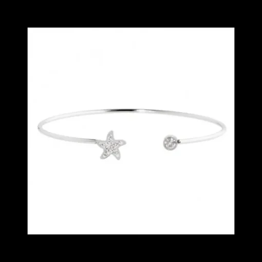Marlù BRACCIALE RIGIDO STELLA MARINA CON STRAS