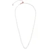 Marlù COLLANA CON PERLE 3.30MM CATENA 50CM PVD ROSE'