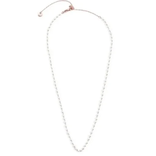 Marlù COLLANA CON PERLE 3.30MM CATENA 50CM PVD ROSE'
