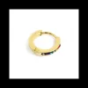 Marlù MONO ORECCHINIO CERCHIO PVD ORO 13MM CRISTALLI MULTICOLOR