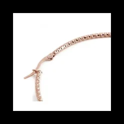 Marlù MONO ORECCHINO CERCHIO PVD ROSE' MARTELLATO DIAMETRO 4,2CM