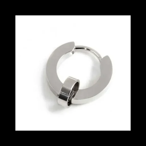 Marlù MONO ORECCHINO CERCHIO ACCIAIO 14MM SP 2,30MM CON ANELLO