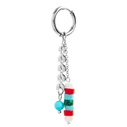 Marlù Orecchino a cerchio con pietre a rondelle