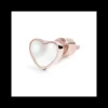 Marlù- Orecchino Cuore Con Madreperla Pvd Rosè