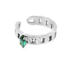 Marlù Orecchino ear cuff con zircone