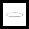 MARLU’ - BRACCIALE TENNIS 2MM ZIRCONI BIANCHI E ZIRCONE BAGUETTE CENTRALE ACCIAIO